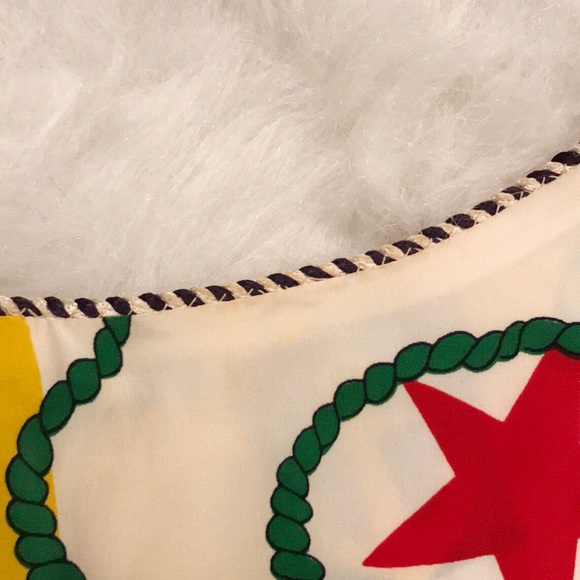 ❌SOLD❌ Vintage Silk Abstract Nautical 80’s Dress - Picture 7 of 7